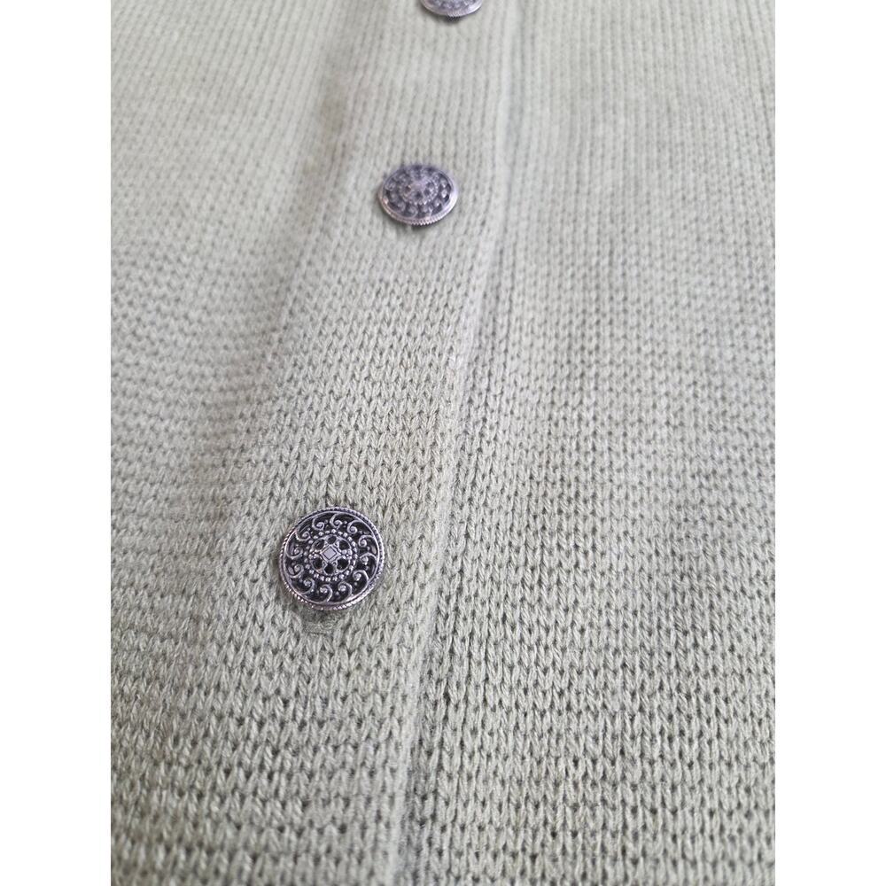 JERSILD Green Nordic Button Down Cardigan Sweater Made In USA XL - Picture 6 of 9
